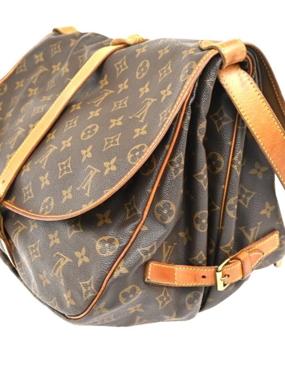 LOUIS VUITTON Saumur 35 Shoulder Bag Monogram Leather BN France M42254 88CA793 - Picture 4 of 16